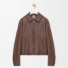 Zip Up Jacket In Nappa Lambskin