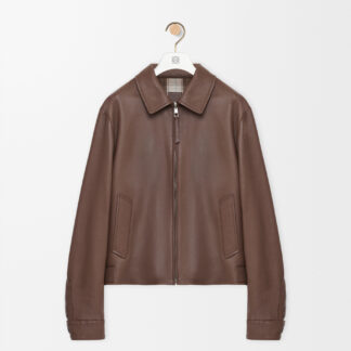 Zip Up Jacket In Nappa Lambskin