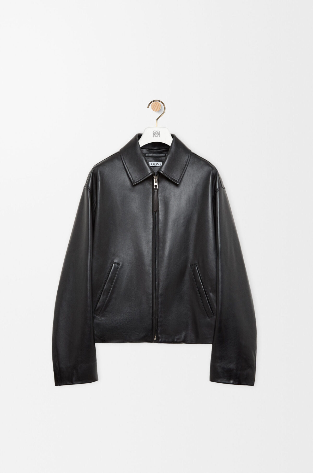 Zip Up Jacket In Nappa Lambskin