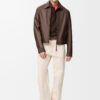 Zip Up Jacket In Nappa Lambskin