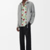 Zip Up Jacket In Suede Lambskin