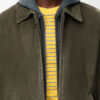 Zip Up Jacket In Suede Lambskin